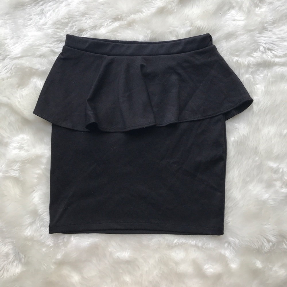 Peplum Mini Skirt